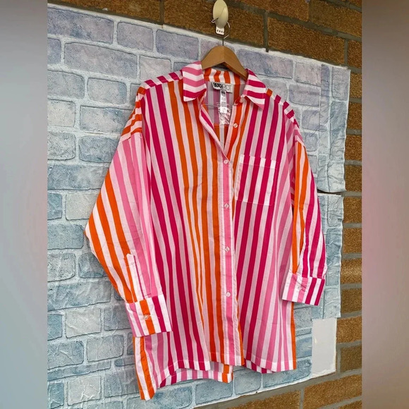 BEACH RIOT Alexa Top in Sunset Stripes S/M - Picture 4 of 12